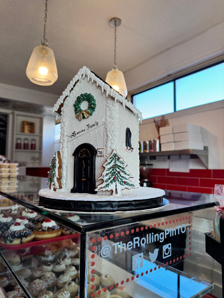 Modern Giant Gingerbread House – The Rolling Pin Bakery Toronto