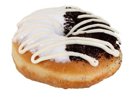 Black and White Donut