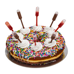 Jacked Up Birthday Cake Donut Cake